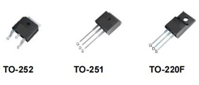 Topdiode Super-junction Power Mosfet TPG65R1K0SN Package Size