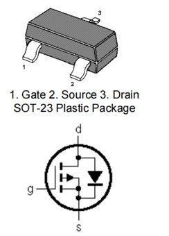  Topdiode MMFTP84 P-Channel Transistor Package Size